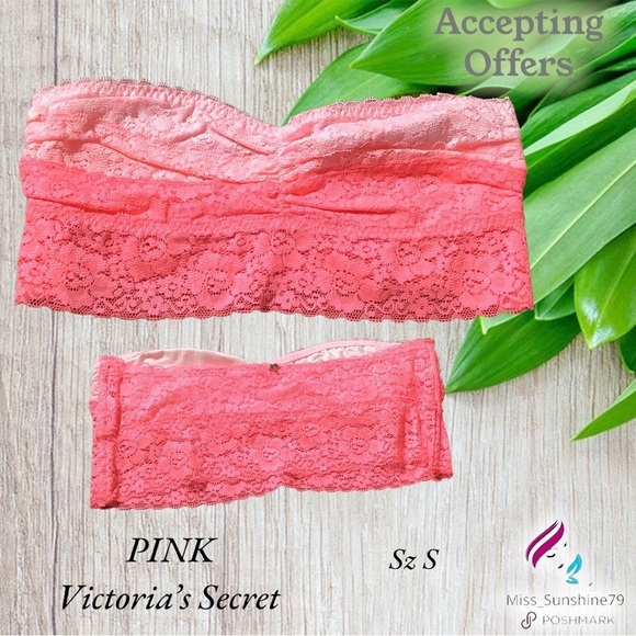 PINK Victoria's Secret Other - PINK Victoria’s Secret - Sz S - neon pink, salmon pink and blush pink bandeau